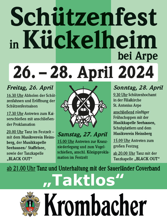 Plakat Schützenfest 2024
